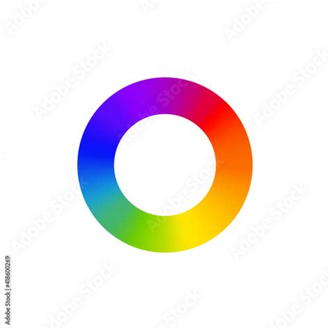 RGB color wheel spectrum selector picker. RGB palette logo. Color rainbow diagram circle Stock ...
