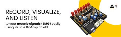 Muscle BioAmp Shield for Arduino Uno | Muscle Sensor (EMG) | Visualize ...