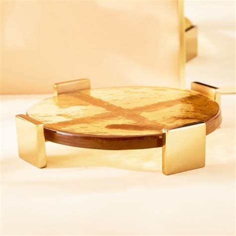 Buy Blanco Glass Decorative Platter from Home Centre at just INR 1999.0