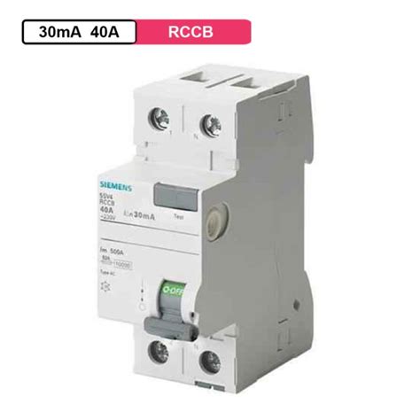Siemens RCCB 2Pole 30mA 40A 240/415VAC 50Hz AC | mykit | Buy online ...