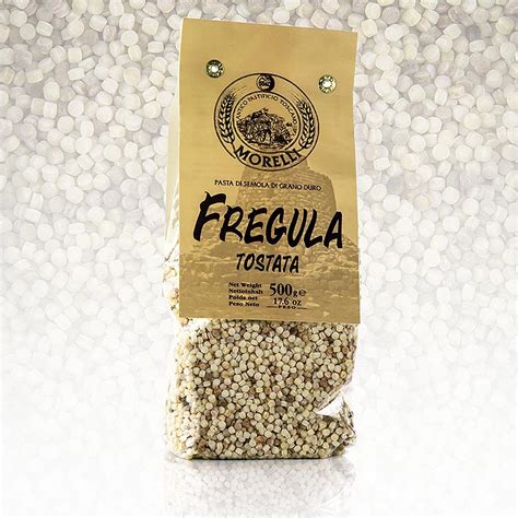 Morelli 1860 Fregula (Fregola) Tostata, con trigo duro, 500g, bolsa ...