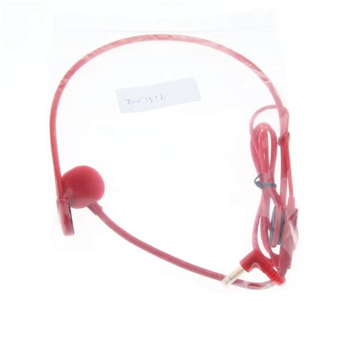 Wired 3.5mm Headset Headworn Microphone Condenser Mic For Tour Guide R ...