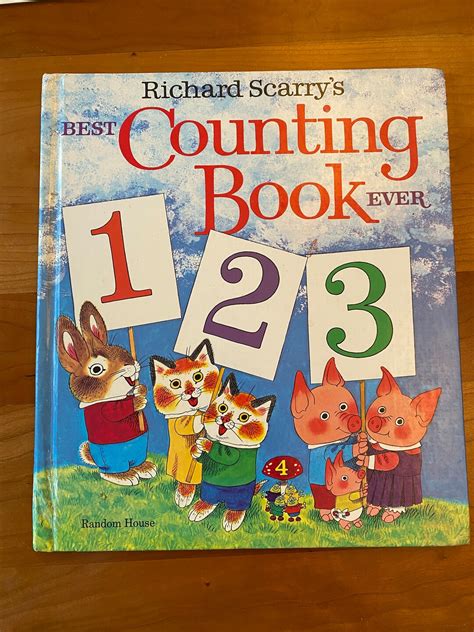 Richard Scarry’s Counting Book Ever - Random House/ Golden Books -1975 21st Printing - Etsy