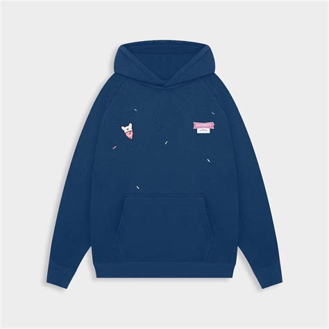 Outerity Ice Cream Hoodie / Navy Peony