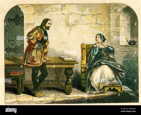 Anne Boleyn speaks with the Lieutenant of the Tower of London, where ...