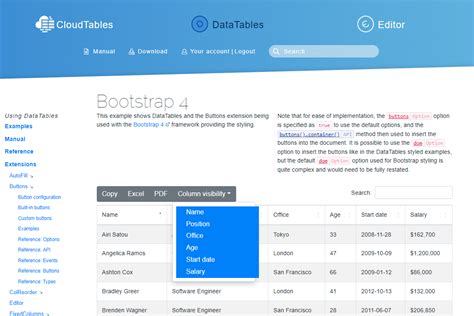 Image result for DataTable Bootstrap