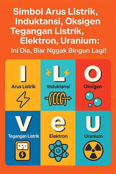 Apa Simbol Arus Listrik Induktansi Oksigen Tegangan Listrik Elektron Uranium? (I-L-O-V-e-U)