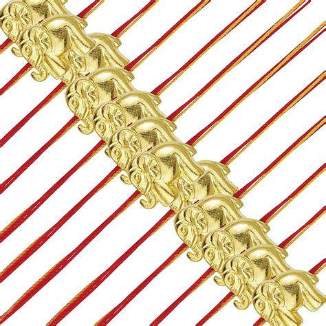 ACCESSHER Traditional Gold Plated Elegant and Stylish Elephant Rakhi ...