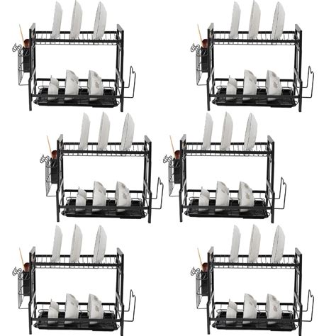 Kuber Industries 2-Layer Carbon Steel Dish Drying Rack|Storage Rack for ...