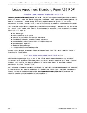 Fillable Online Free Download OR Read Online to Books Lease Agreement ...