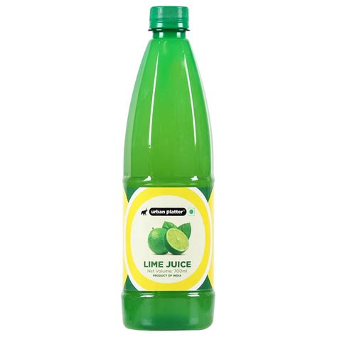 Urban Platter Lime Juice Concentrate, 700ml [Equivalent of 70 Green ...