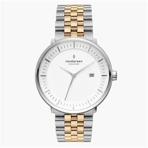 Philosopher | White Dial - Silver-Gold 5-Link
