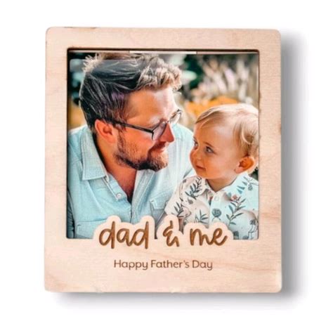Father's Day Photo Fridge Magnet - Dad & Me
