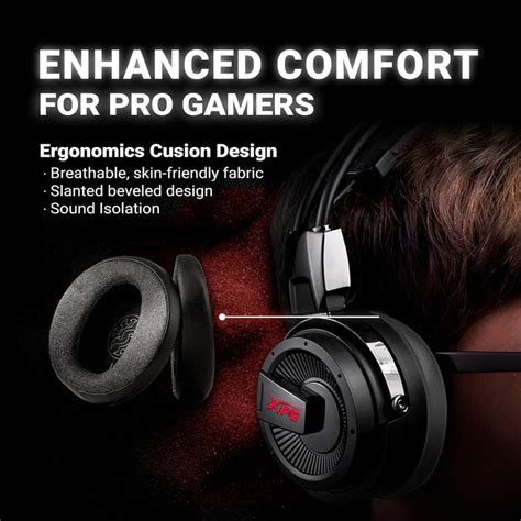 XPG Precog Gaming Headset with Virtual 7.1 Surround Sound Dual Drivers ...
