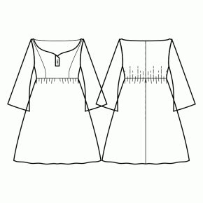Dress #5336734 - Made to Measure Sewing Pattern by Sewist CAD Online ...