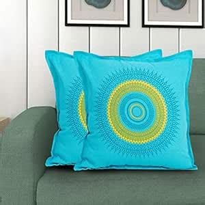 Buy Home Centre Saddle Printed Cotton Cushion Cover-Set of 2 Pcs ...