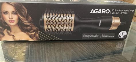 AGARO HV2179 Professional Volumizer Hair Dryer, 24K Gold Styling ...