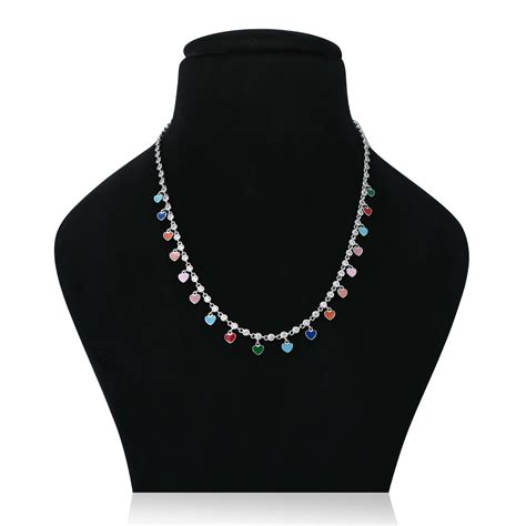 Silver Heart Shape Design Chain for Girls – Khushbu Jewellers