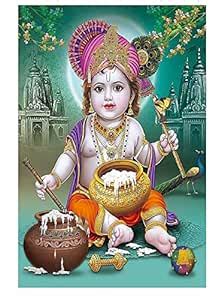 Techgifti Baby Krishna Poster for Pregnant Women for Kids Room, Living ...