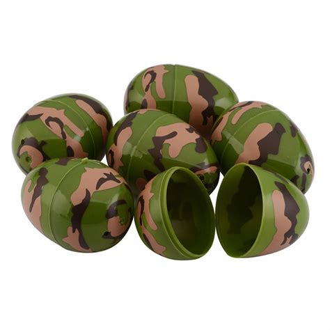WAY TO CELEBRATE! Camouflage Fillable Plastic Easter Eggs - Green (1.73 in) Delivery or Pickup ...