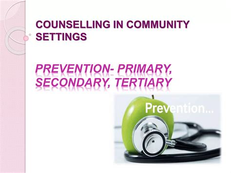 Prevention primary, secondary, tertiary | PPTX