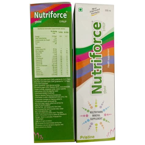 Nutriforce Syrup | Uses, Side Effects, Price | Apollo Pharmacy