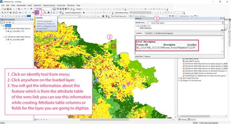 Digitization of data from a WMS link make shapefiles and Geotiff ...