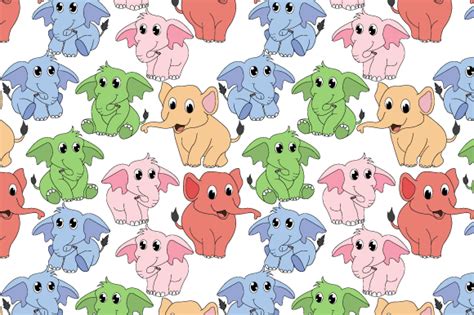 Image result for Colorful Elephant Pattern