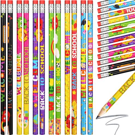 Buy 60 Pcs Welcome Back to School Pencils First Day School Pencils ...