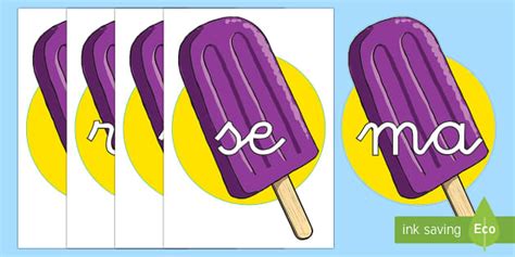 Tarjetas de sílabas: Polos (teacher made) - Twinkl