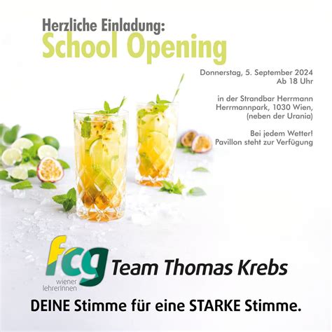 SCHOOL OPENING der fcg wiener lehrerInnen/Team Thoms Krebs, Strandbar ...