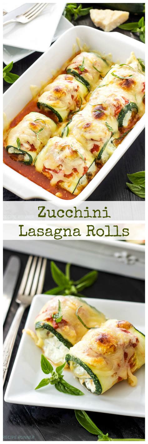 Zucchini Lasagna Rolls   Recipe Runner