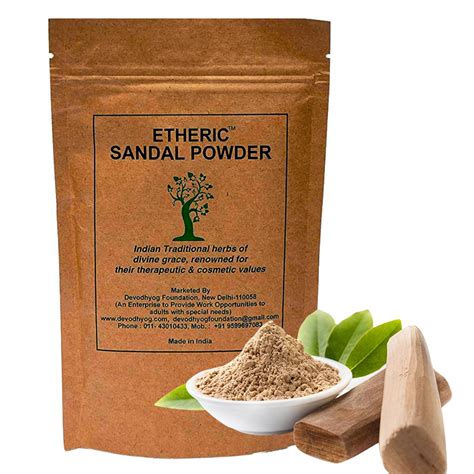 Etheric Sandalwood Powder (100g) – Best for Skin Brightening, Anti-Acn ...