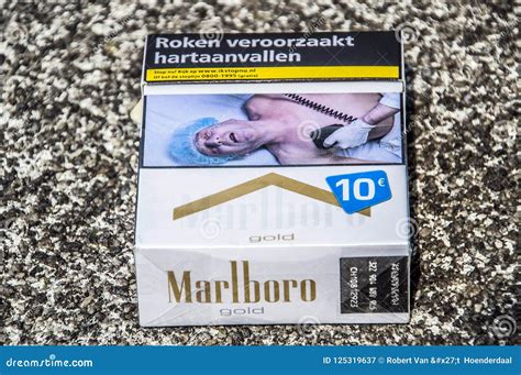 Dutch Marlboro Cigarette Package at Amsterdam the Netherlands 2018 ...