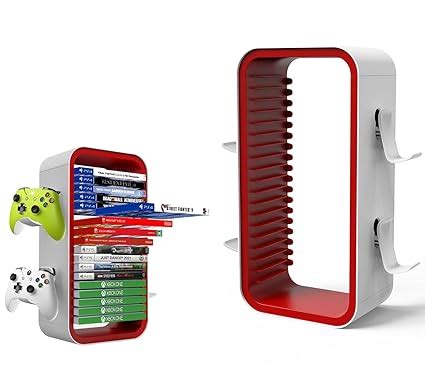PSS Video Game Storage Stand Tower for PS5/ PS4/ PS3/Nin-tendo Switch ...