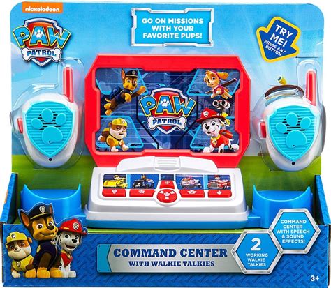 Ekids Paw Patrol - Walkie Talkie Commando Centrum - Inclusief 2 Walkie ...