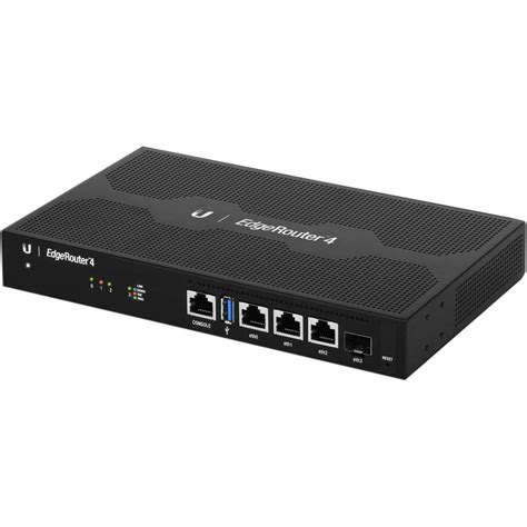 Ubiquiti EdgeRouter 4, 4-Port Gigabit Router with 1 SFP Port (ER-4-US ...