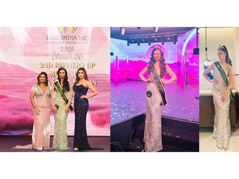 Shivani Rahangdale Sawant Wins 2nd Runner Up at Mrs. India Universal ...