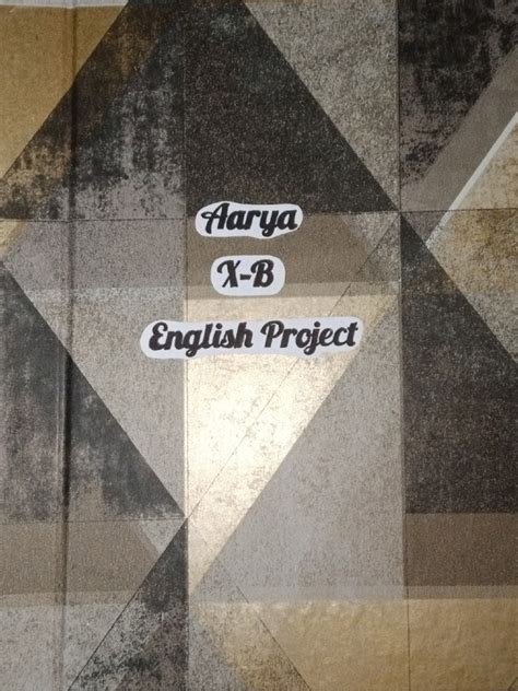 How to Make English Project of Class 10 in Stick File 的图像结果