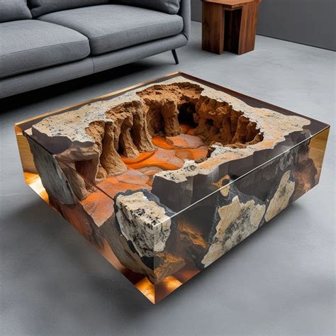 Granite and Epoxy Coffee Table: The Perfect Blend of Elegance and ...