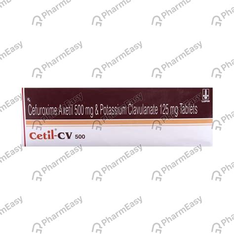 Cetil Cv 500mg Tablet: Uses, Side Effects, Price & Dosage | PharmEasy