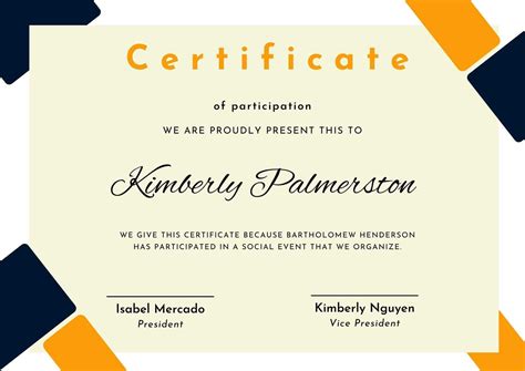 Perfect Attendance Certificate Template - Templates.maexproit.com