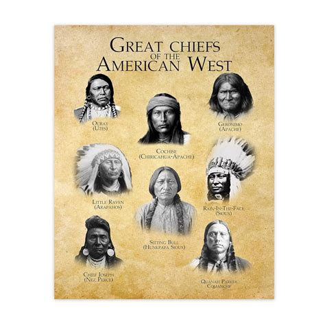 Amazon.com: "Great Chiefs of the American West" Native American Indian ...