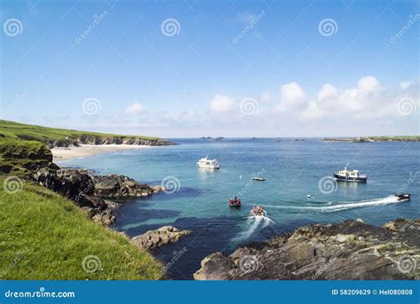 Great Blasket Island, Ireland Stock Image - Image of coming, water ...