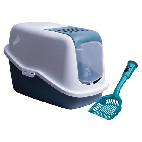 Buy Savic Nestor Cat Toilet Home Litter Box (22x15x15 Inch) with ...