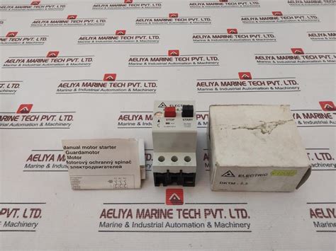 Electric Dktm-6,3 Manual Motor Starter 690V – Aeliya Marine Tech