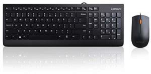 Lenovo KB MICE_BO Wired Combo 300 Wired USB Standard Laptop Keyboard ...