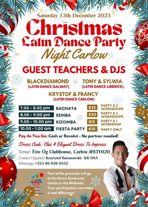 🎅 CHRISTMAS LATIN DANCE PARTY – CARLOW 2025! 🎄, Eire Og Clubhouse ...