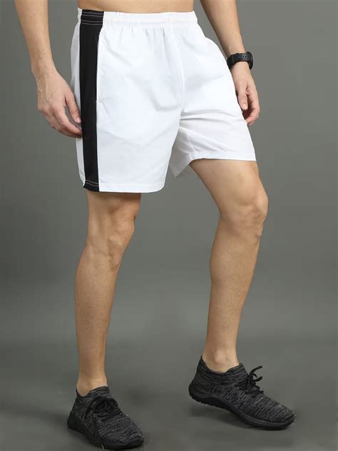StepUp Shorts White | Moisture-Wicking Activewear – Bootstrap Sports