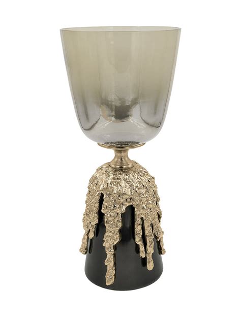 Shop Pillar Candle Holder Melting Wax Gold Finished – Ekaani